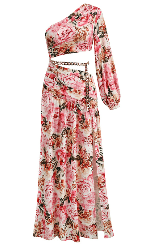 Athena Floral Print Maxi Dress - NOIRE X Label