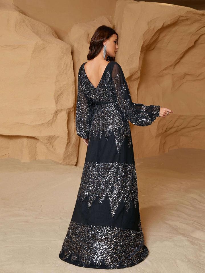 Bronwyn Sequin Evening Dress - NOIRE X Label