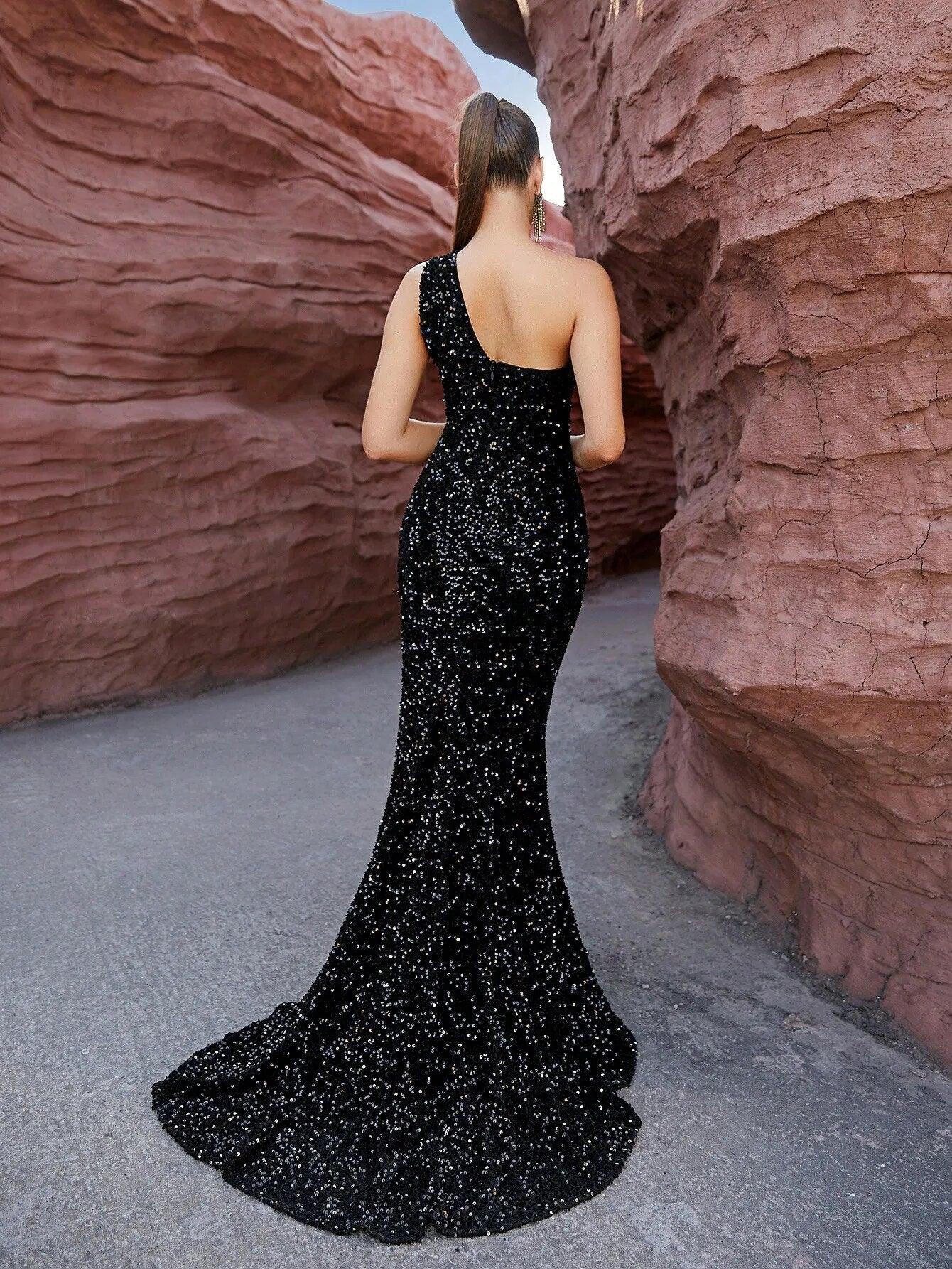 Cassidee Sequin Evening Dress - NOIRE X Label