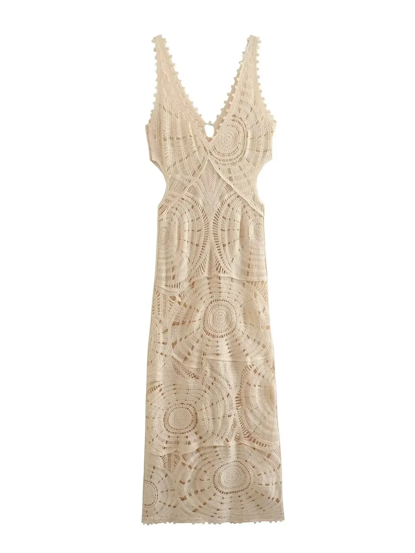 Charlize Crochet Maxi Dress