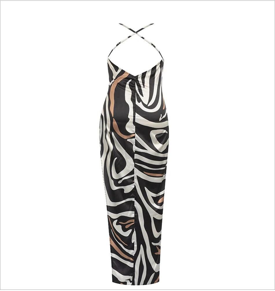 Colby Zebra Print Maxi Dress - NOIRE X Label