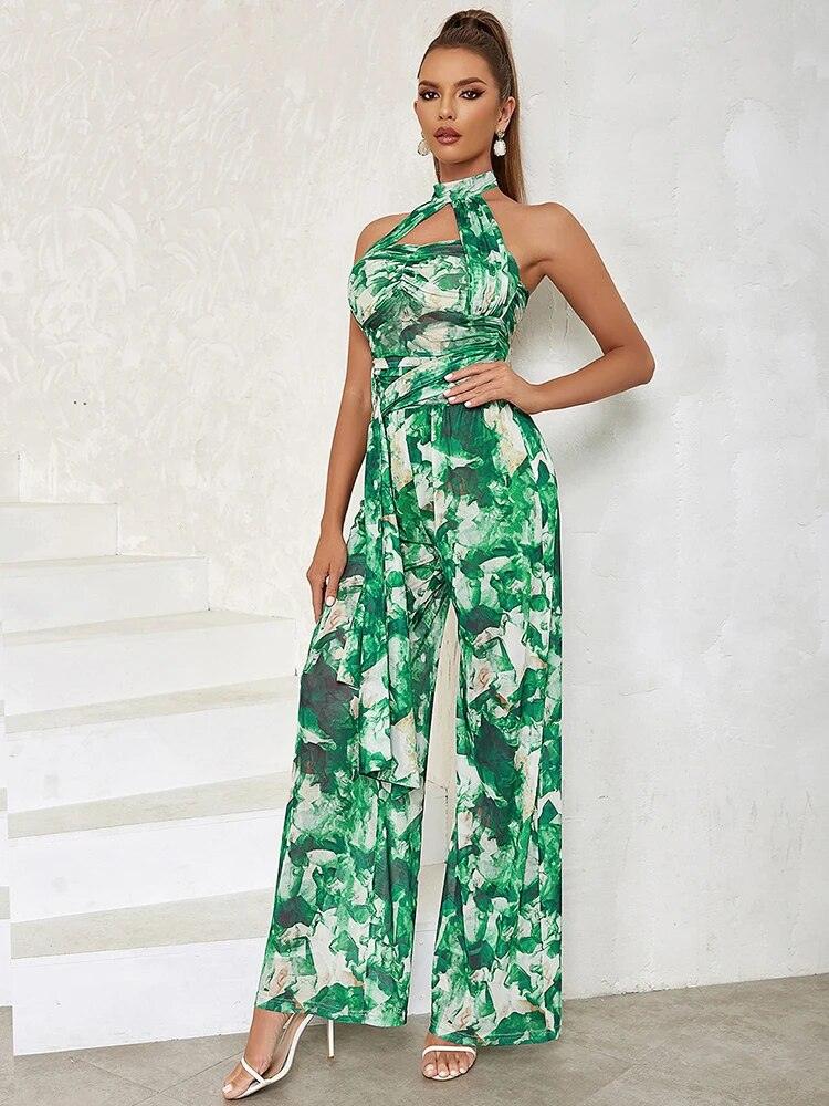 Delores Floral Print Jumpsuit - NOIRE X Label