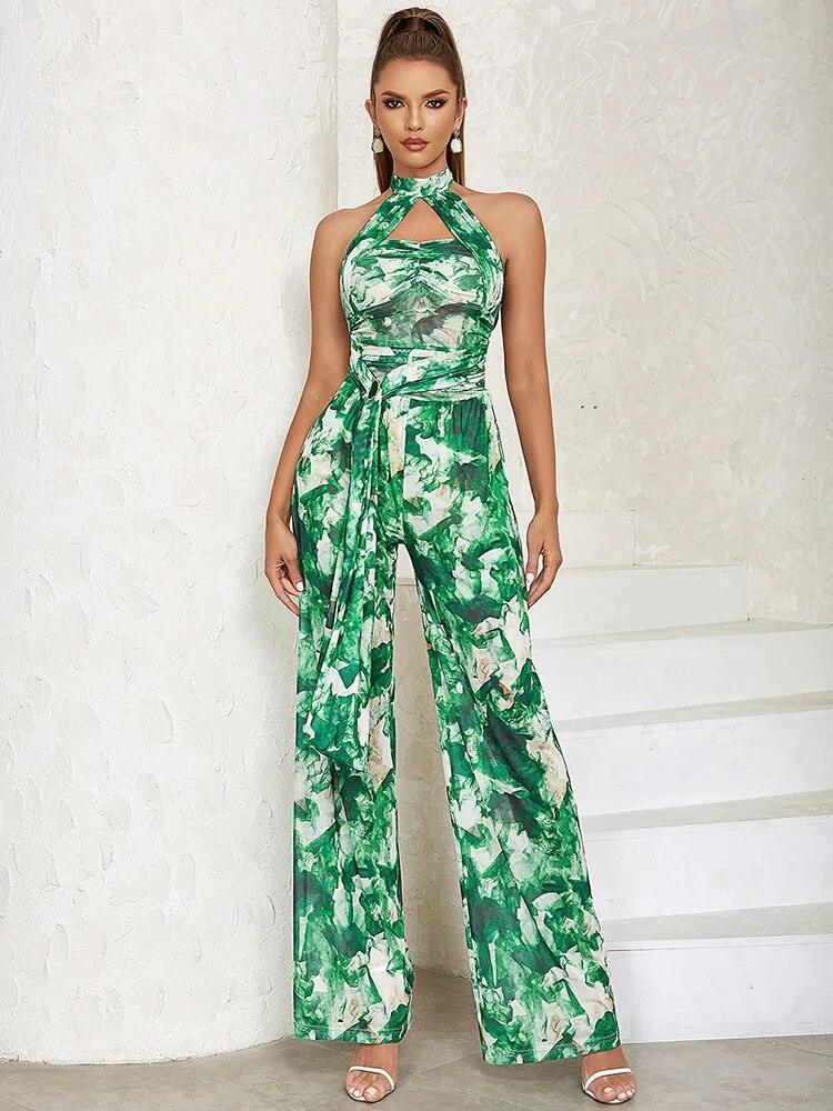 Delores Floral Print Jumpsuit - NOIRE X Label