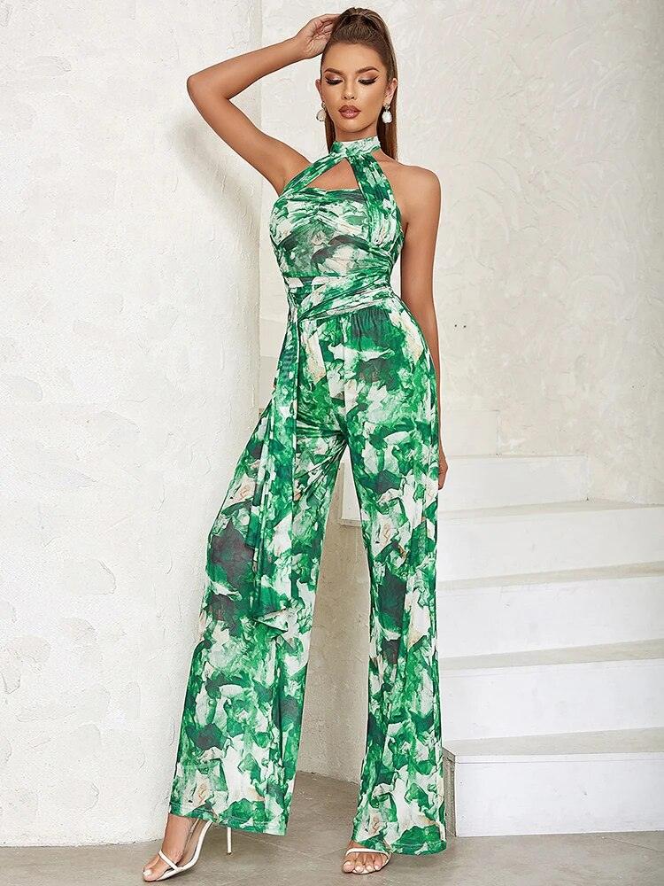 Delores Floral Print Jumpsuit - NOIRE X Label