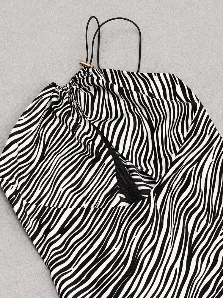 Kamron Zebra Print Maxi Dress - NOIRE X Label