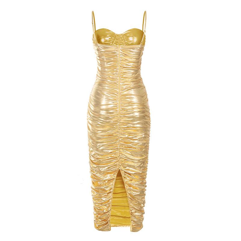 Lilo Metallic Midi Dress - NOIRE X Label