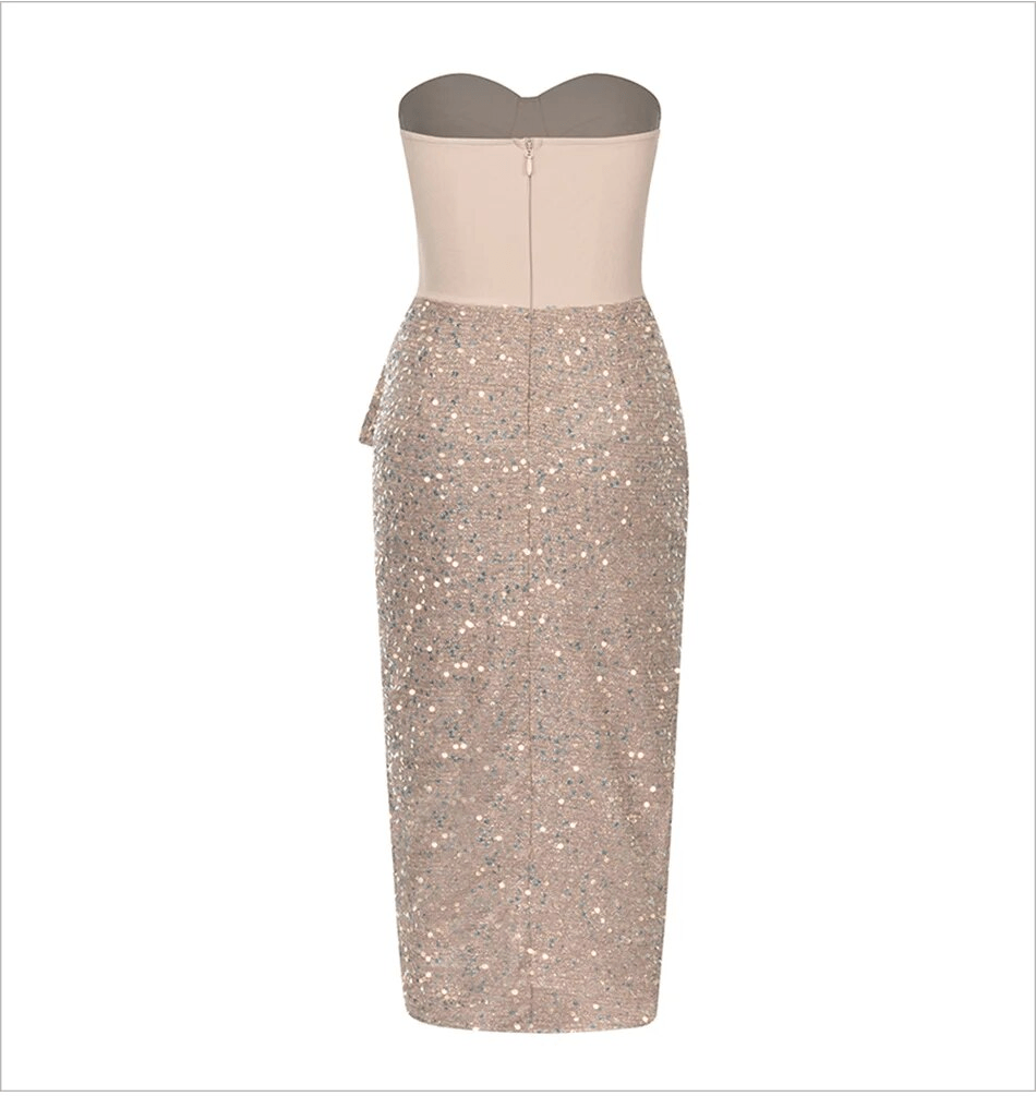 Malinda Sequin Midi Dress - NOIRE X Label