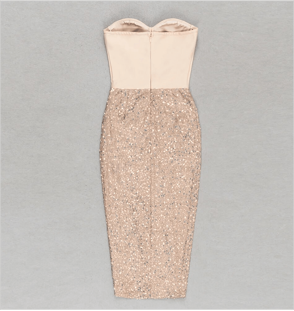 Malinda Sequin Midi Dress - NOIRE X Label