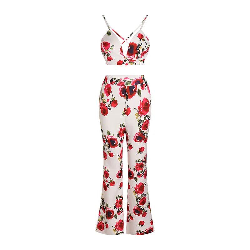 Nala Three Piece Floral Pant Set - NOIRE X Label