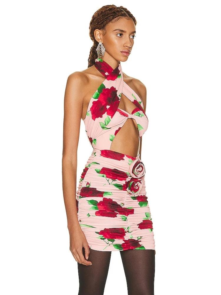 Zilla Floral Mini Dress - NOIRE X Label